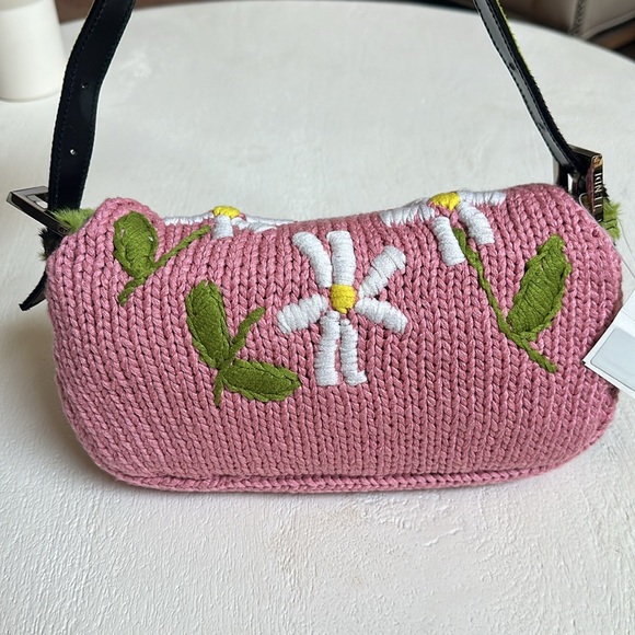 FENDI Knit Floral baguette - Picture 4 of 11